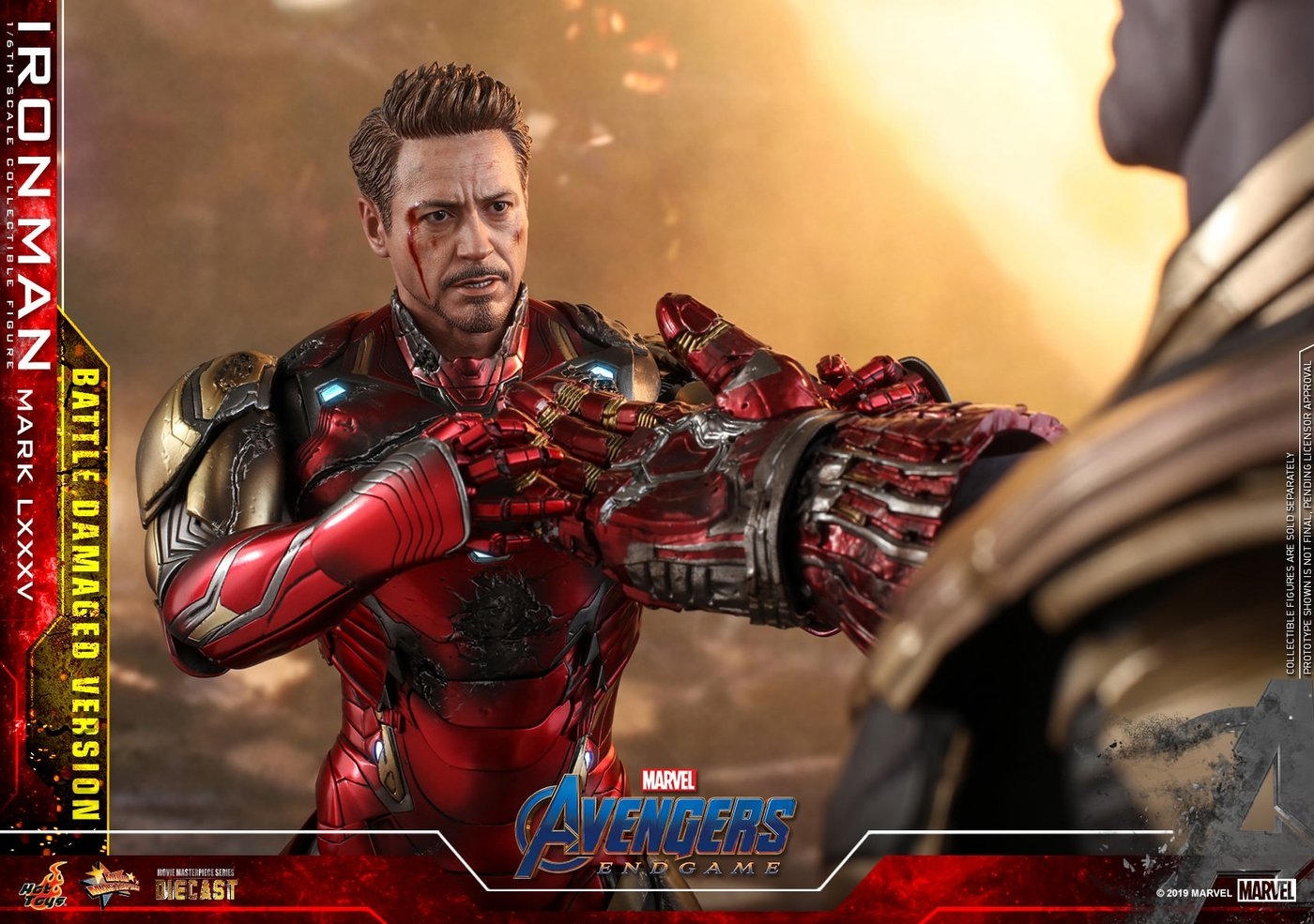 Hot Toys Avengers Endgame Battle Damaged Iron Man MMS543 D33 1/6 Scale Figure – Image 4