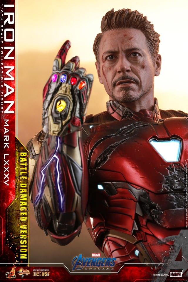 Hot Toys Avengers Endgame Battle Damaged Iron Man MMS543 D33 1/6 Scale Figure – Image 9