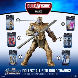 Marvel Legends Armoured Thanos BAF Wave Set of 6